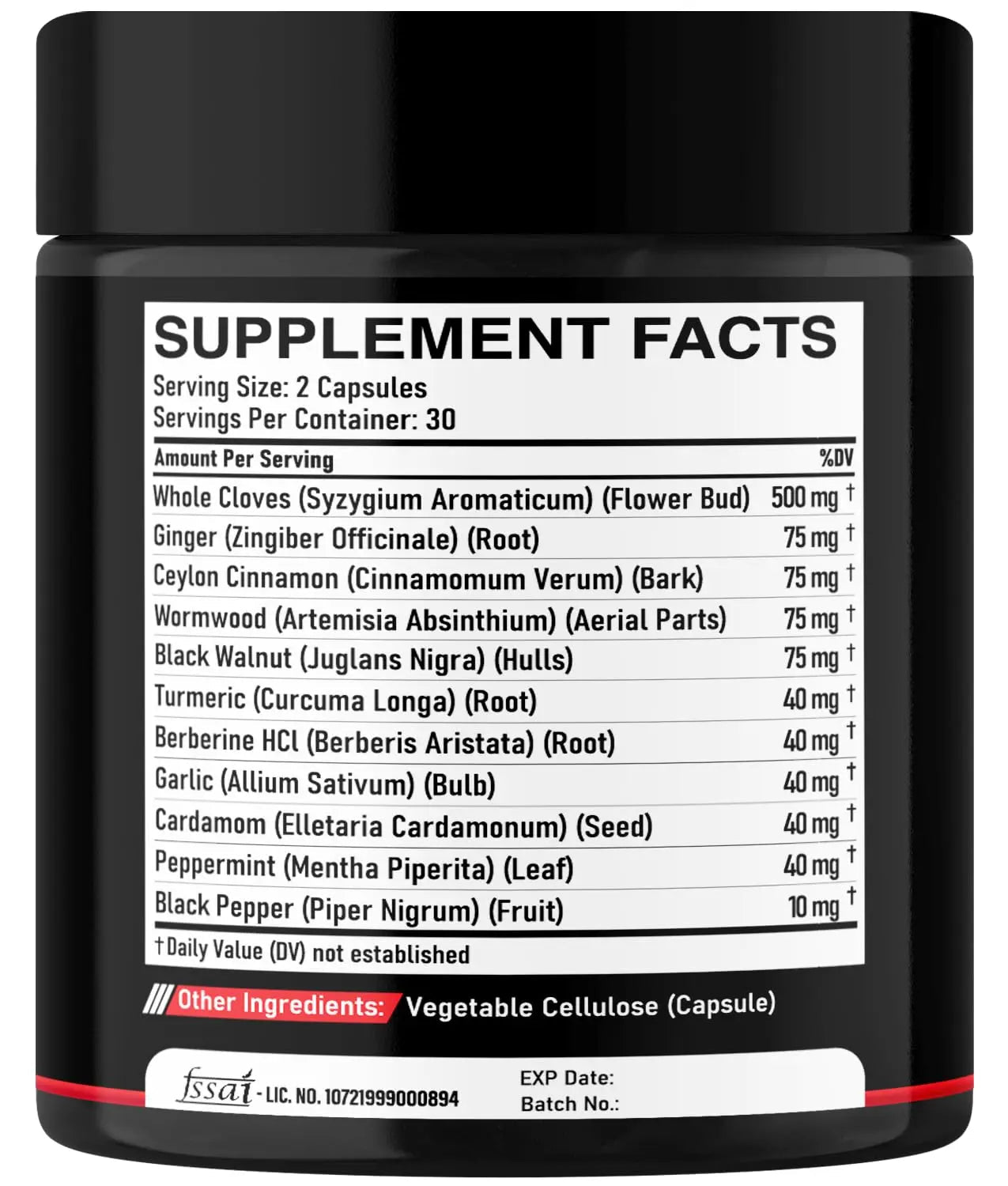DEDICAD 11in1 Cloves Supplement with Ginger, Ceylon Cinnamon and 8 Other More - Digestive, Immune System, Mood Support - 60 Capsules - 30 Days Supply - TrustMedUSA