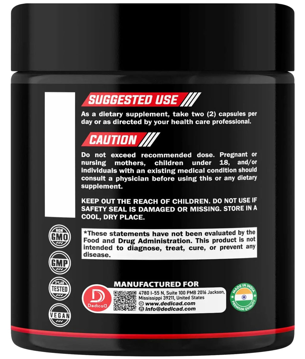 DEDICAD 11in1 Cloves Supplement with Ginger, Ceylon Cinnamon and 8 Other More - Digestive, Immune System, Mood Support - 60 Capsules - 30 Days Supply - TrustMedUSA