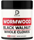 DEDICAD 12in1 Wormwood Capsules Black Walnut Cloves, Ginger, Turmeric Curcumin & Black Pepper - Immune System - 60 Capsules - TrustMedUSA