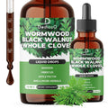 DEDICAD 12in1 Wormwood Liquid Drops - Black Walnut Wormwood Tincture Liquid Extract Whole Cloves and 9 More Herbs - 60 Days Supply - TrustMedUSA