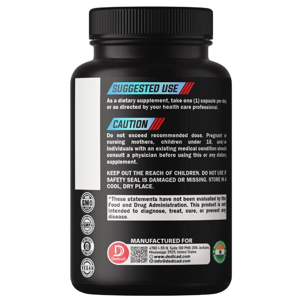 DEDICAD 20:1 Bilberry Extract Capsules - 5 Month Supply - Support Eyes, Vision & Heart Health - 10in1 Plus Grape Seed, Carrot, Elderberry, Eyebright & Others - 150 Counts - TrustMedUSA