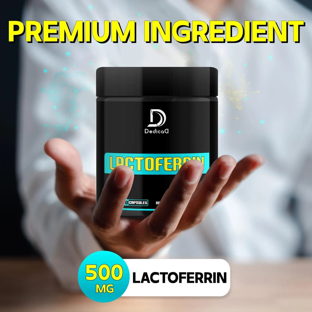 DEDICAD 500Mg Lactoferrin Supplement - 120 Capsules for 2-Month Supply - TrustMedUSA