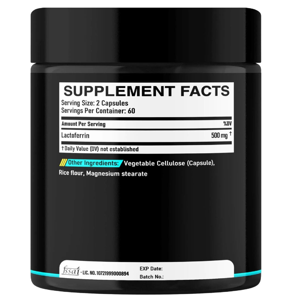 DEDICAD 500Mg Lactoferrin Supplement - 120 Capsules for 2-Month Supply - TrustMedUSA