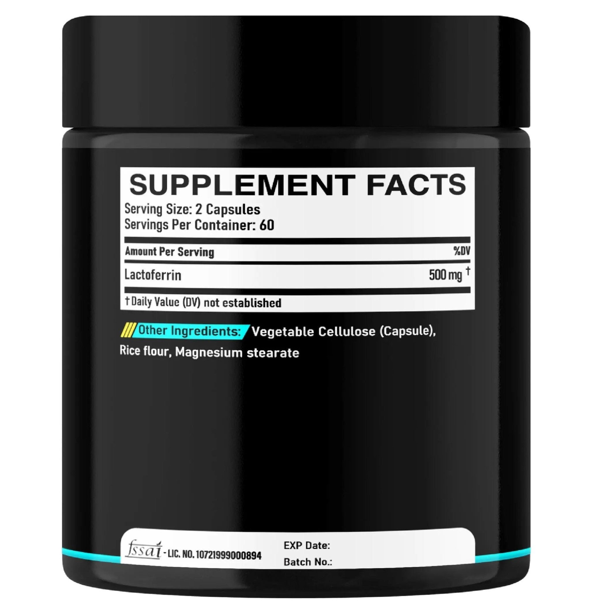 DEDICAD 500Mg Lactoferrin Supplement - 120 Capsules for 2-Month Supply - TrustMedUSA