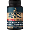 DEDICAD Black Cohosh Supplement - 3 Months for Menopause & Immune Health - Blend of 12 Potent Herb Includes Dong Quai, Chasteberry, Wild Yam, Red Clover, Black Pepper & Others - 90 Vegan Capsules - TrustMedUSA