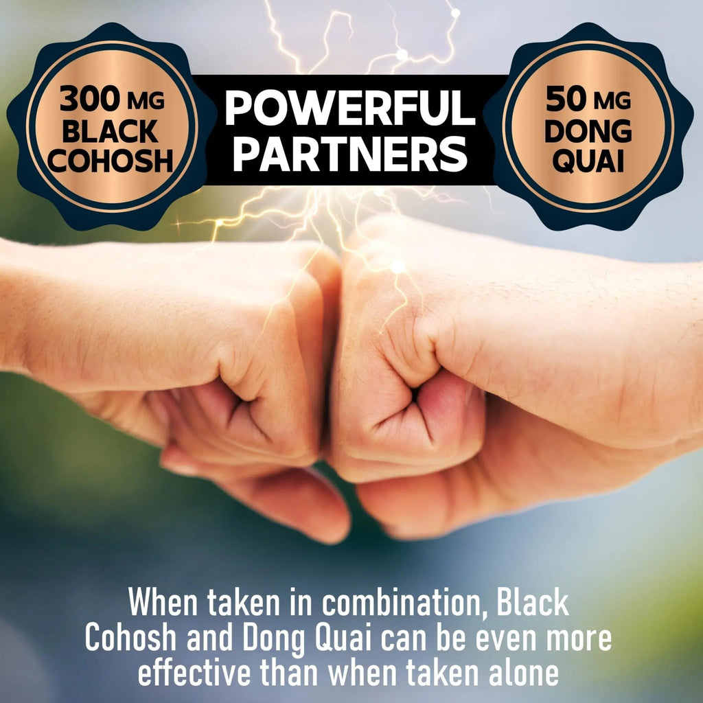 DEDICAD Black Cohosh Supplement - 3 Months for Menopause & Immune Health - Blend of 12 Potent Herb Includes Dong Quai, Chasteberry, Wild Yam, Red Clover, Black Pepper & Others - 90 Vegan Capsules - TrustMedUSA