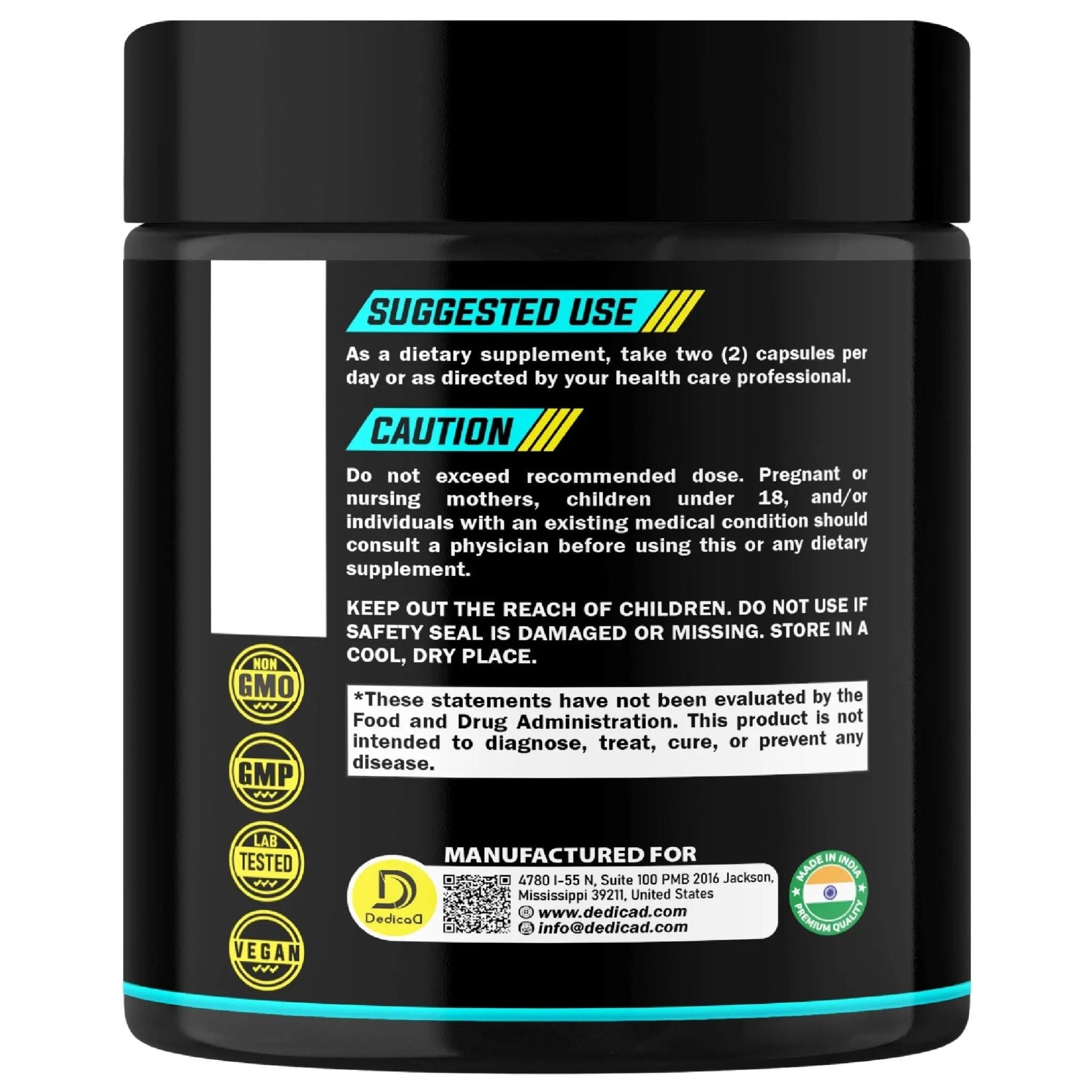 DEDICAD Pao Pereira Bark Extract and Graviola Soursop - 150 Capsules Supply - TrustMedUSA