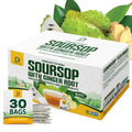DEDICAD Soursop Leaves Tea Bags with Ginger, 30 Tea bags, 2gr/bag - Non-GMO/Caffeine free - Support Digestion, Well Skin, Immune System - TrustMedUSA
