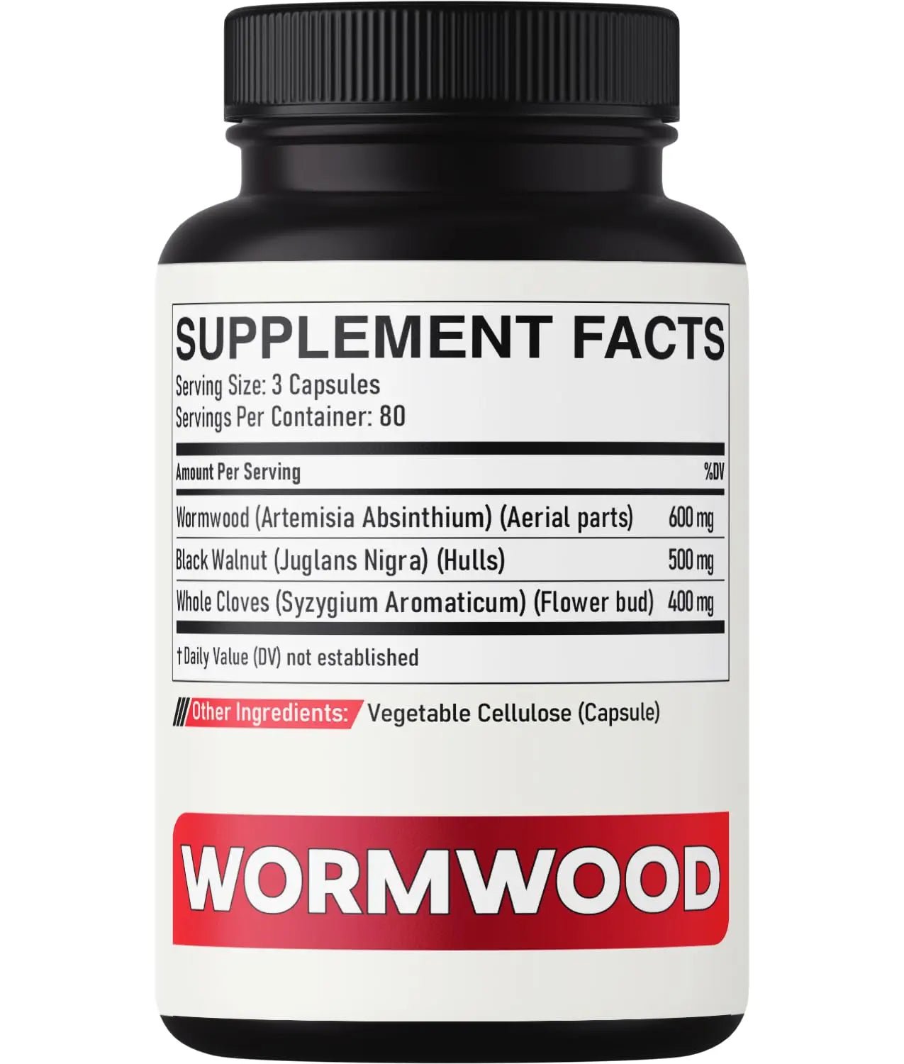 DEDICAD Sweet Wormwood Capsules 1500mg with Black Walnut & Cloves - 240 Vegan Capsules - Artemisia Annua Supplement for Immunity - TrustMedUSA