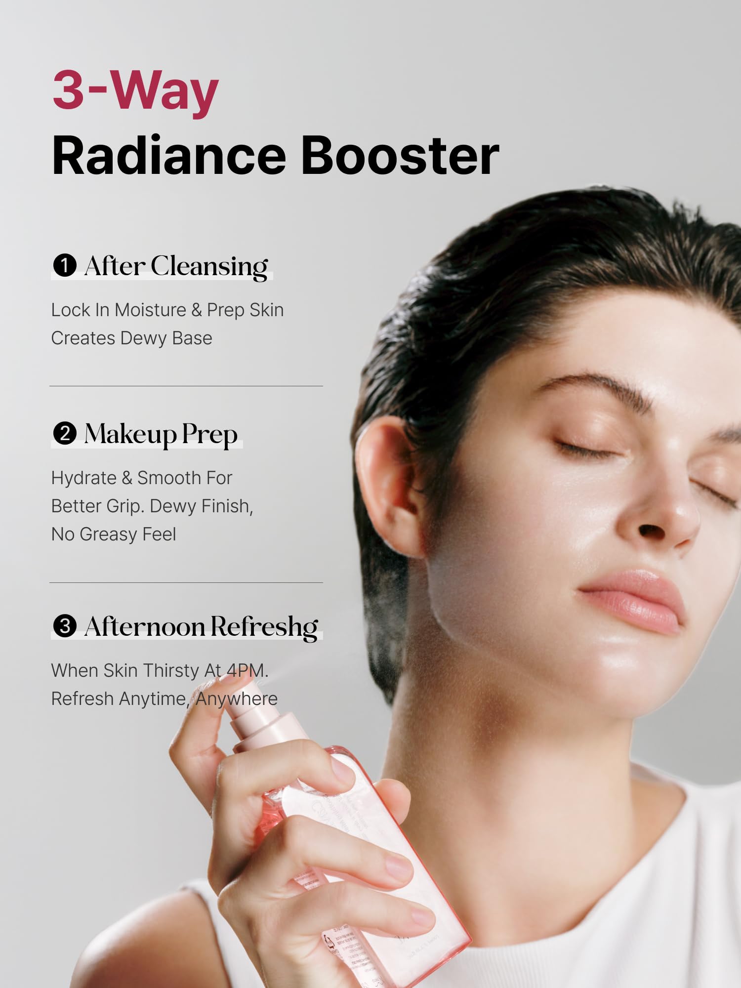 Delere Caviar Glow Soothing Mist | Korean Glass Skin Spray Serum with 5% Caviar & Squalane - Instant 3-Second Radiance & Makeup Setting – Anti-Aging Collagen Booster for Sensitive Skin, 3.4oz - Maple Wellness Supplements