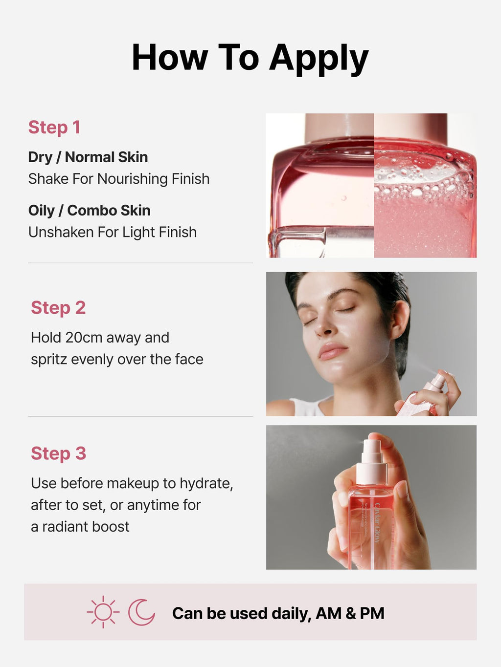 Delere Caviar Glow Soothing Mist | Korean Glass Skin Spray Serum with 5% Caviar & Squalane - Instant 3-Second Radiance & Makeup Setting – Anti-Aging Collagen Booster for Sensitive Skin, 3.4oz - Maple Wellness Supplements