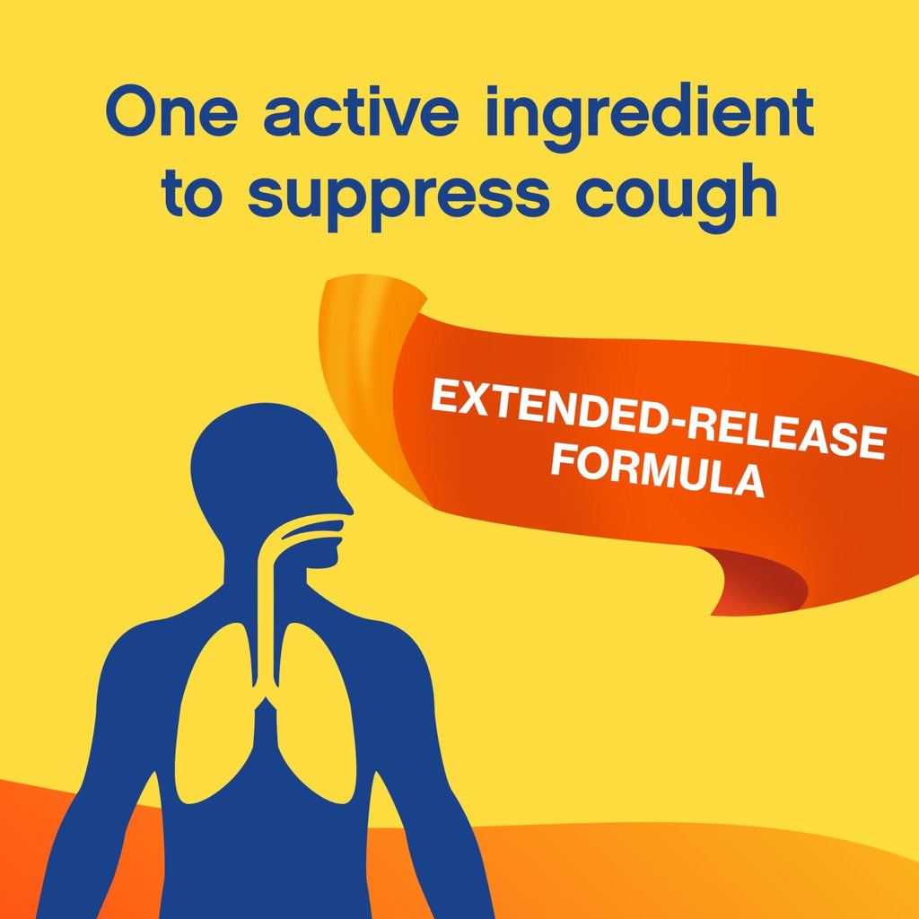 Delsym 12 Hour Cough Medicine for Adults, Powerful Relief for 12 Hours, Cough Suppressant Liquid with Extended-Release Dextromethorphan, Orange Flavor Liquid Cough Syrup, 5 Fl Oz (Pack of 1) - Maple Wellness Supplements