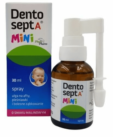DENTOSEPT MINI 30 ML Antibacterial spray for children, aphthae, thrush, teething - TrustMedUSA