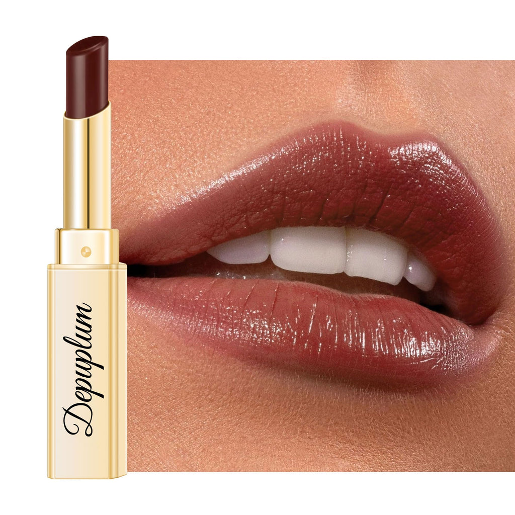 Depuplum Black Berry Lipstick for Women Hydrate Glossy Lipstick Moisture Lip Gloss Sheer-Medium Coverage Long Lasting Lipsticks for Dry Lips (DM65 Berry) - TrustMedUSA