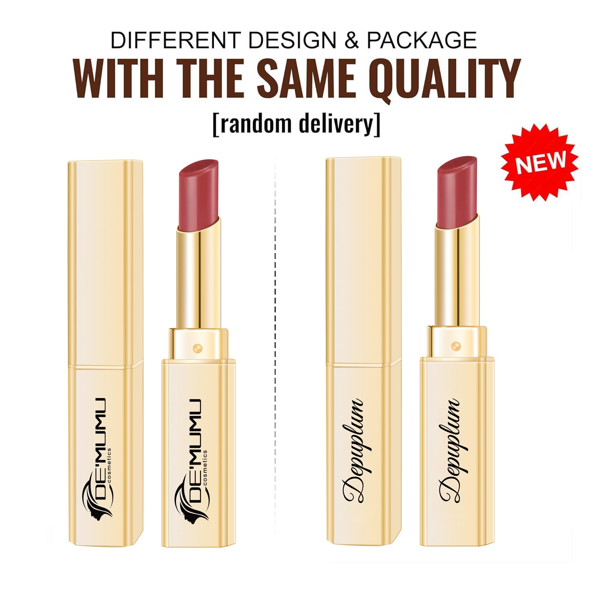 Depuplum Black Berry Lipstick for Women Hydrate Glossy Lipstick Moisture Lip Gloss Sheer-Medium Coverage Long Lasting Lipsticks for Dry Lips (DM65 Berry) - TrustMedUSA