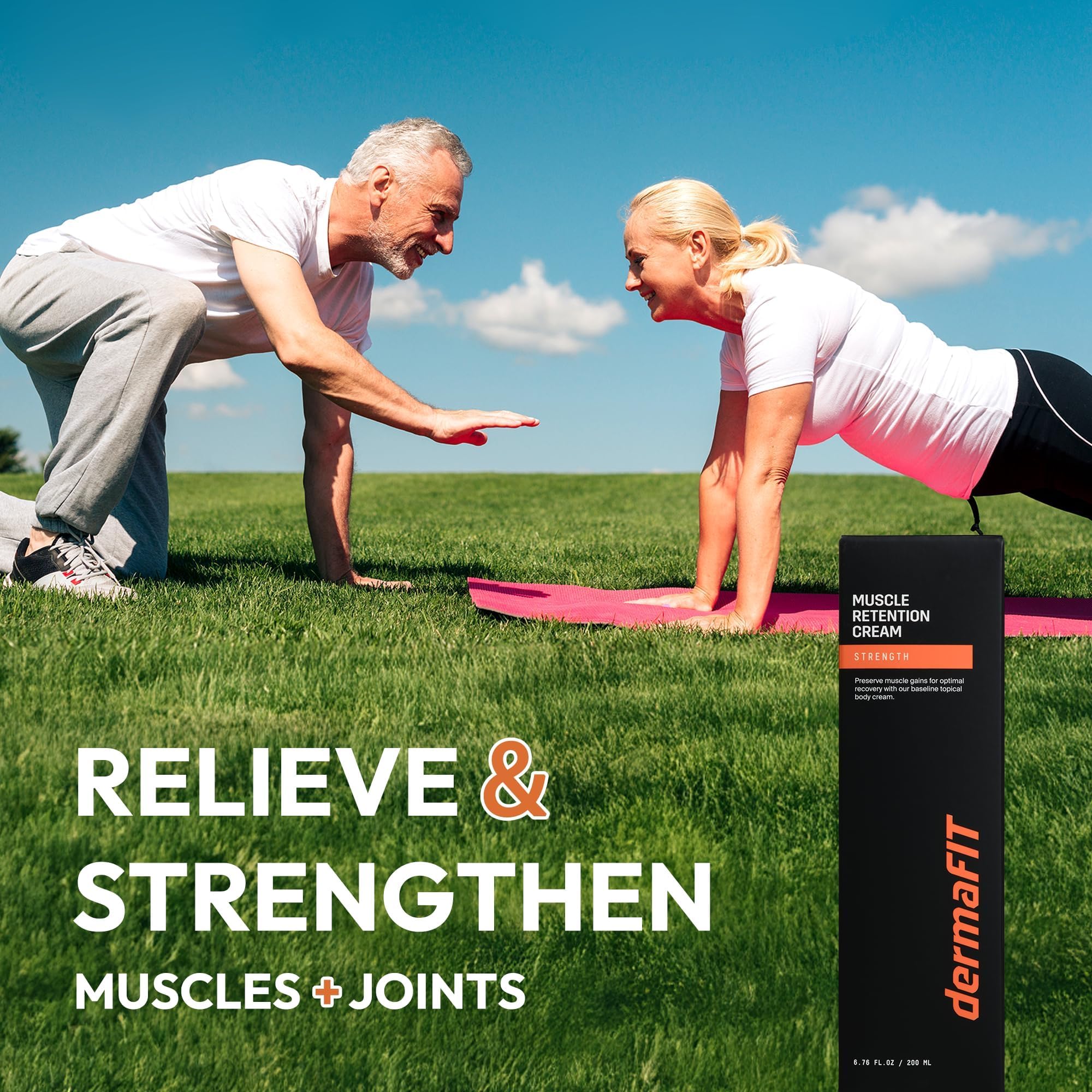 dermaFIT Strength Muscle Maintenance Body Cream - Post Workout Prevents Muscle Loss for Men & Women, Muscle Retention Cream, 30ml, No Artificial Fragrance, M.A.X. Tech, Topical Analgesic for Muscle - TrustMedUSA