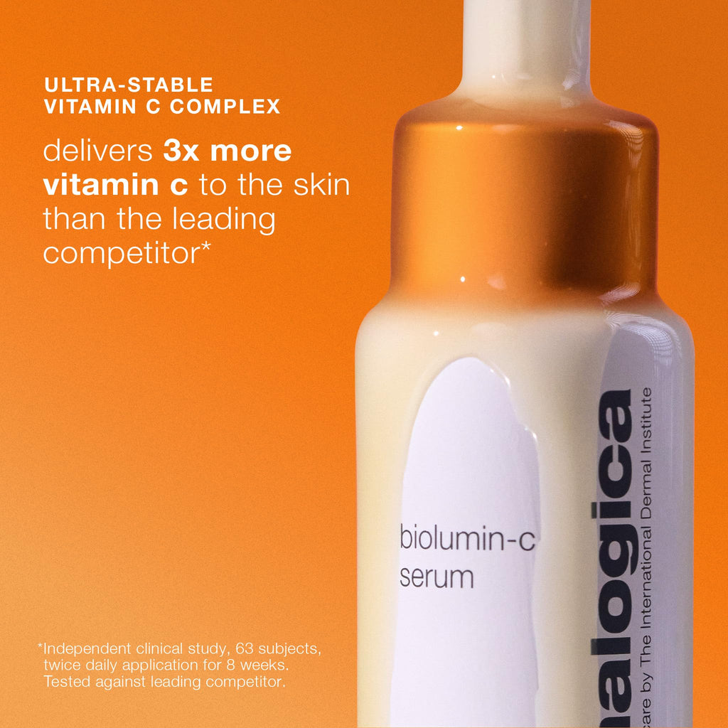 Dermalogica Biolumin-C Serum, Vitamin C Dark Spot Serum for Face with Peptide and AHA - Exfoliates and Reduces Sign of Skin Aging, 1 Fl Oz - TrustMedUSA
