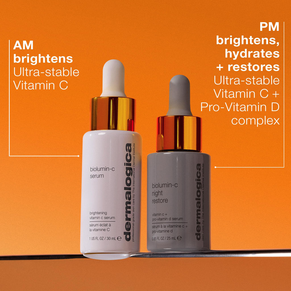 Dermalogica Biolumin-C Serum, Vitamin C Dark Spot Serum for Face with Peptide and AHA - Exfoliates and Reduces Sign of Skin Aging, 1 Fl Oz - TrustMedUSA
