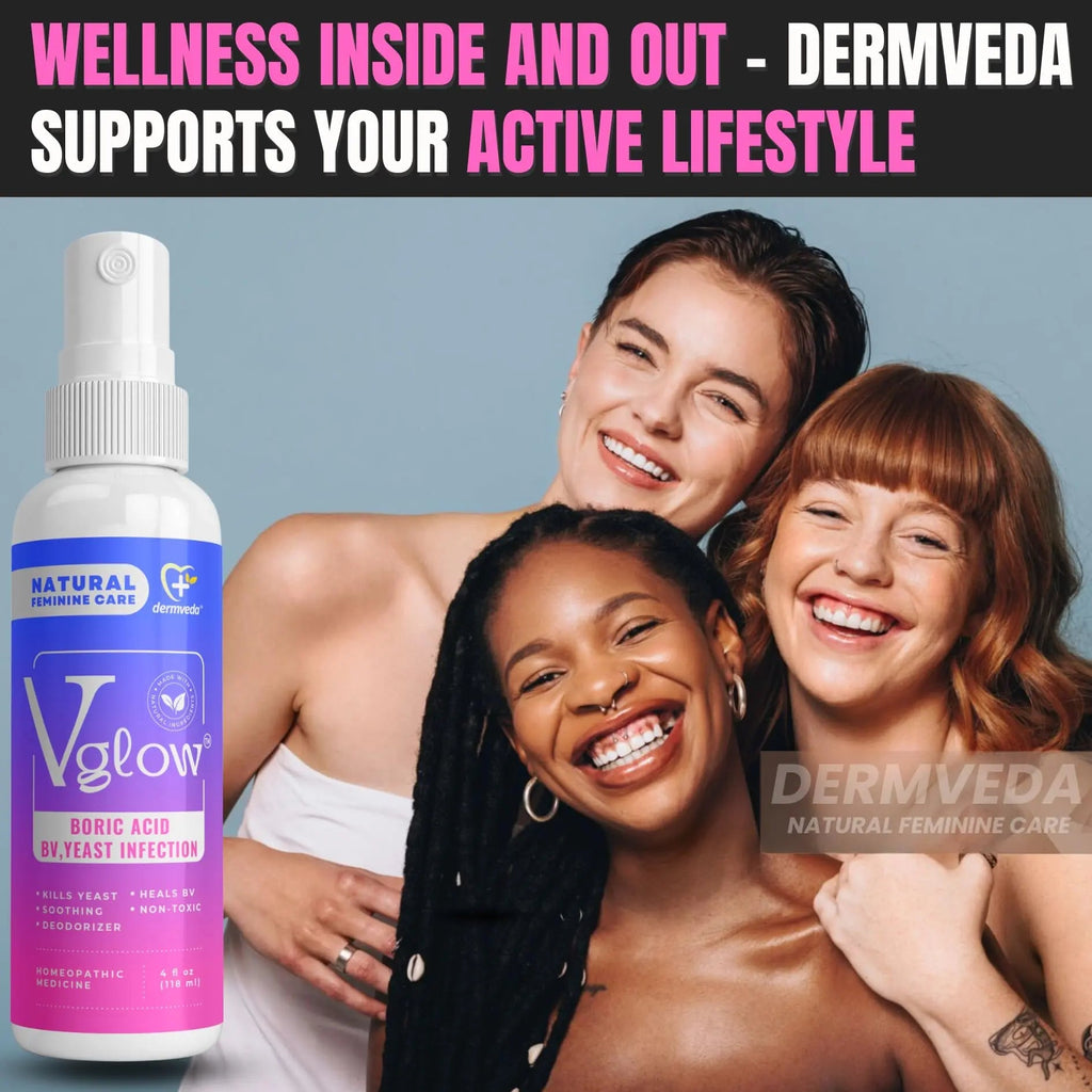 Dermveda Boric Acid BV Relief for Women - Natural Yeast Infection, Odor, Itch Relief Solution - Treats Yeast Infection Symptoms with Effective Boric Acid Formula. - TrustMedUSA