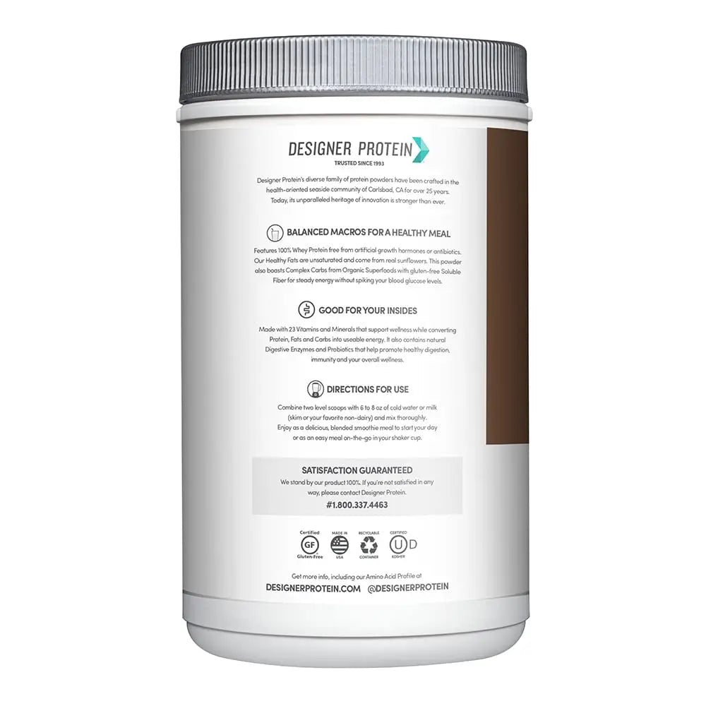Designer Wellness, Designer Whey Protein Meal Powder with Vitamins, Minerals, and Organ - TrustMedUSA
