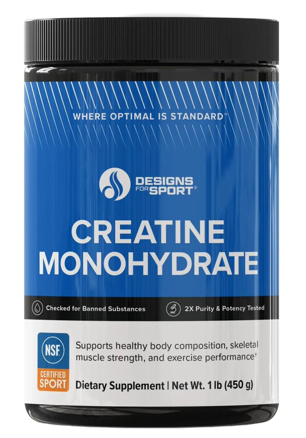 Designs for Sport Creatine Monohydrate Powder - NSF Certified for Sport Creatine - TrustMedUSA