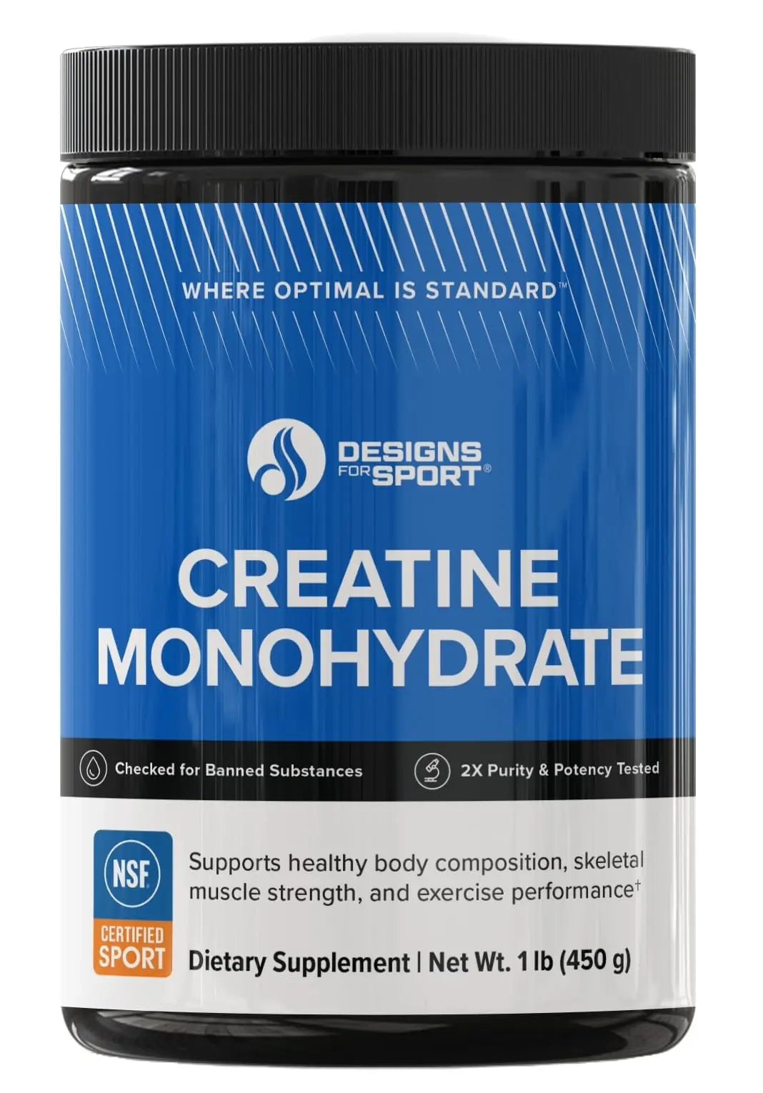 Designs for Sport Creatine Monohydrate Powder - NSF Certified for Sport Creatine - TrustMedUSA