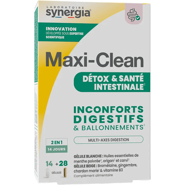 Detox & Intestinal Health Maxi-Clean Synergia 14+28 capsules - TrustMedUSA