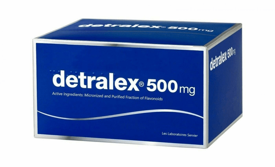 DETRALEX 500mg 120 tabs Varicose Tired Swollen Heavy legs Hemorrhoids - TrustMedUSA
