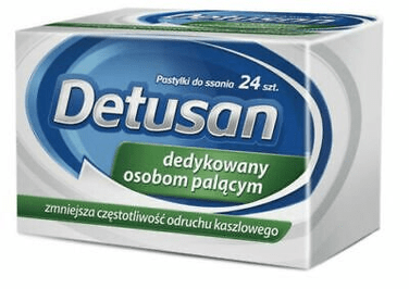 Detusan 24 lozenges against dry cough flu throat - TrustMedUSA
