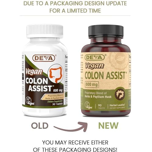DEVA Vegan Colon Assist 90 Tabs (Pack of 2) - TrustMedUSA