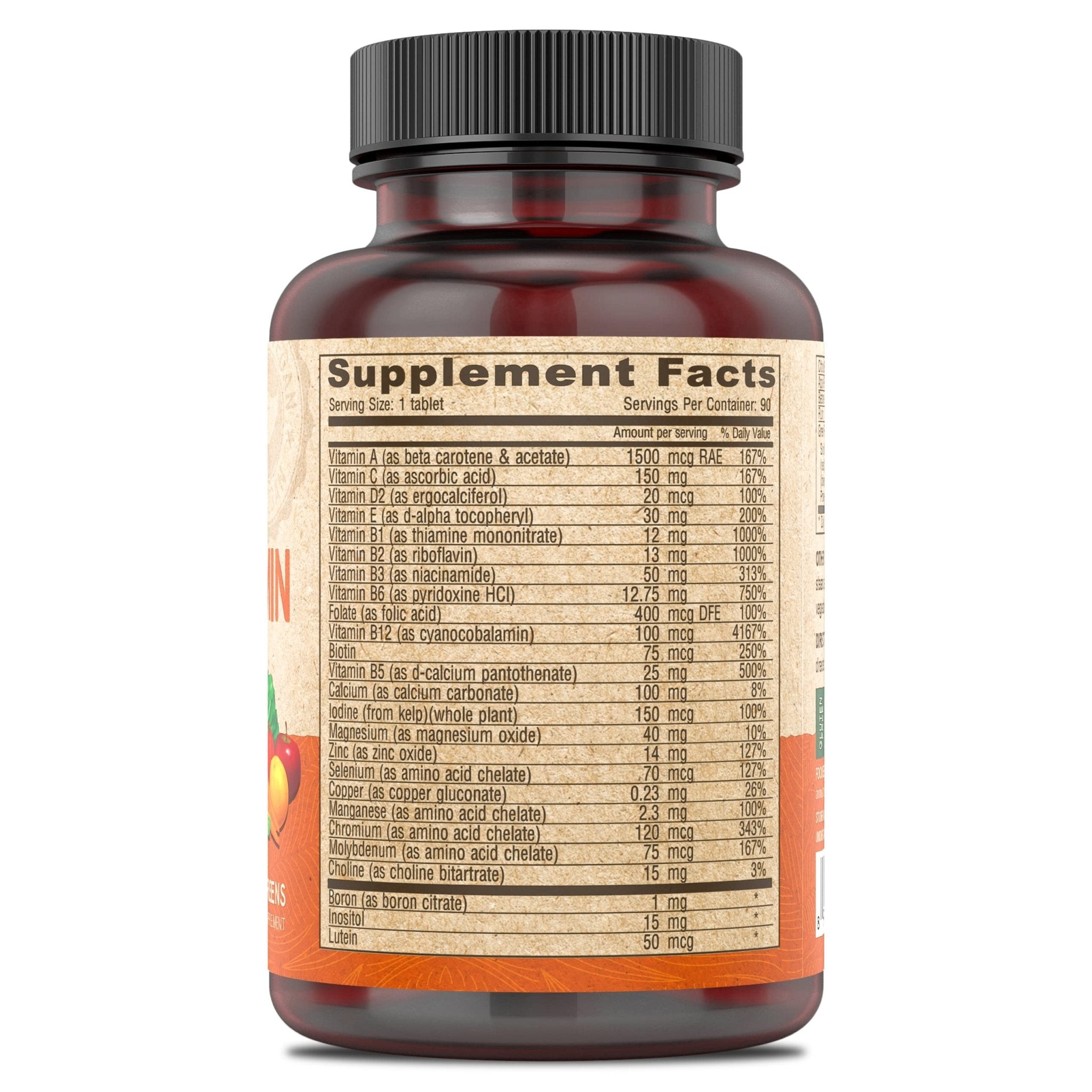 DEVA Vegan Iron-Free Multivitamin & Mineral Supplement, Green Food Blend, Spirulina, Chlorella, Ashwagandha, Broccoli, 90 Coated Tablets - TrustMedUSA