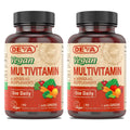 DEVA Vegan Multivitamin & Mineral Supplement with Iron 2-Pack, Spirulina, Chlorella, Ashwagandha, Broccoli & More, 90 Coated Tablets Each - TrustMedUSA