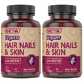 DEVA Vegan Vitamins Hair, Nails & Skin Supplement with 500 mcg of Biotin Per Tablet 90 Tablets (Pack of 2) - TrustMedUSA