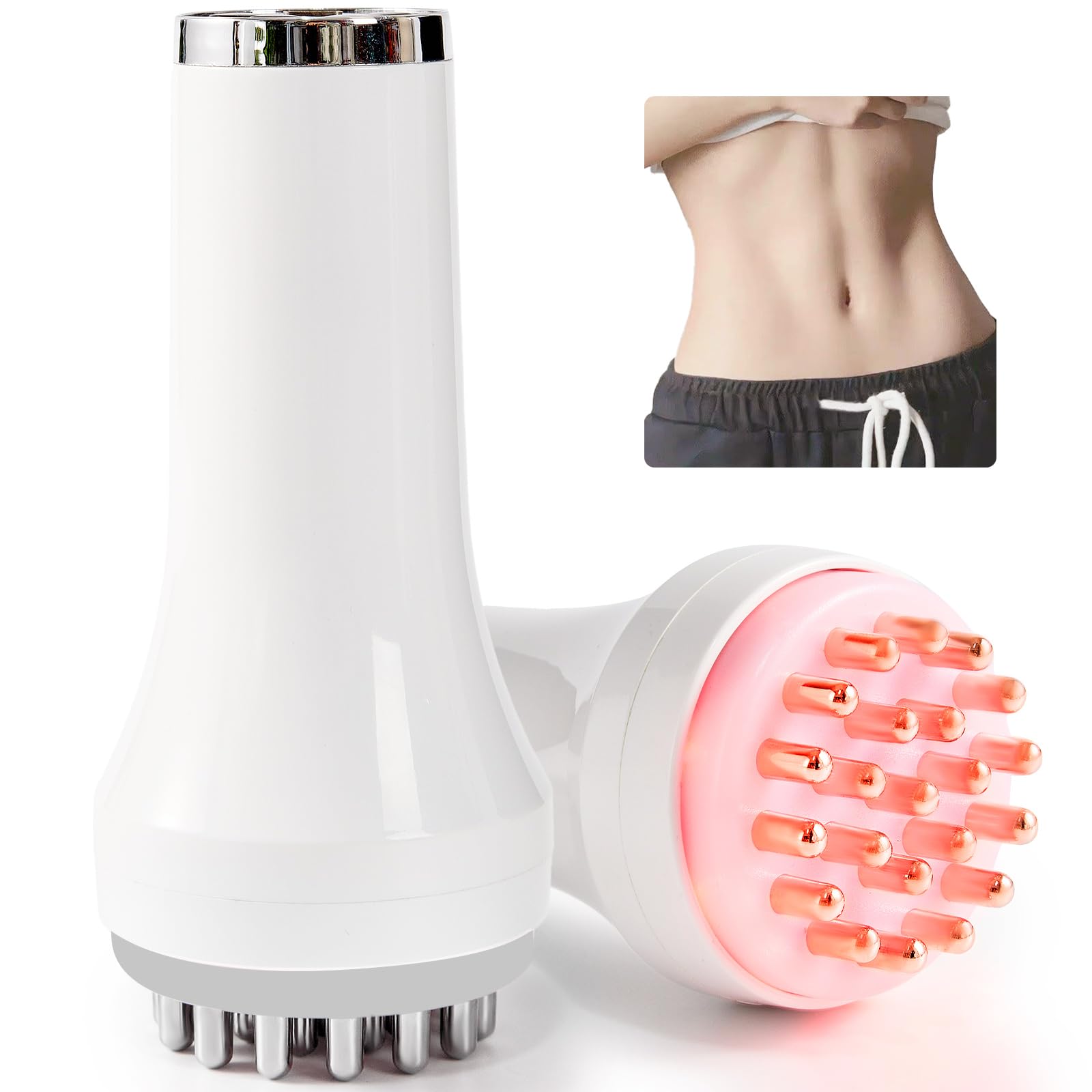 DiDEER Lymphatic Drainage Massager & Anti Cellulite Massage Tool, for Legs, Arms & Belly, Body,Helps Reduce Stretch Marks & Cellulite,with Microcurrent, Light Heat & Vibration - Maple Wellness Supplements