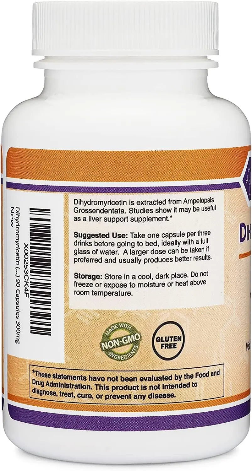 Dihydromyricetin (DHM) 50 Capsules, 300mg, Liver Support Supplement (Third Party - TrustMedUSA