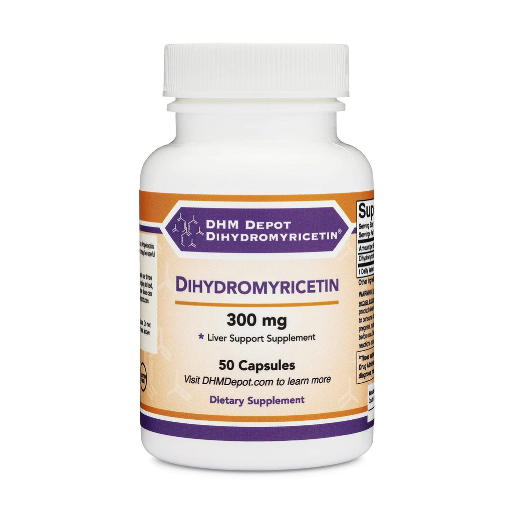Dihydromyricetin (DHM) 50 Capsules, 300mg, Liver Support Supplement (Third Party - TrustMedUSA