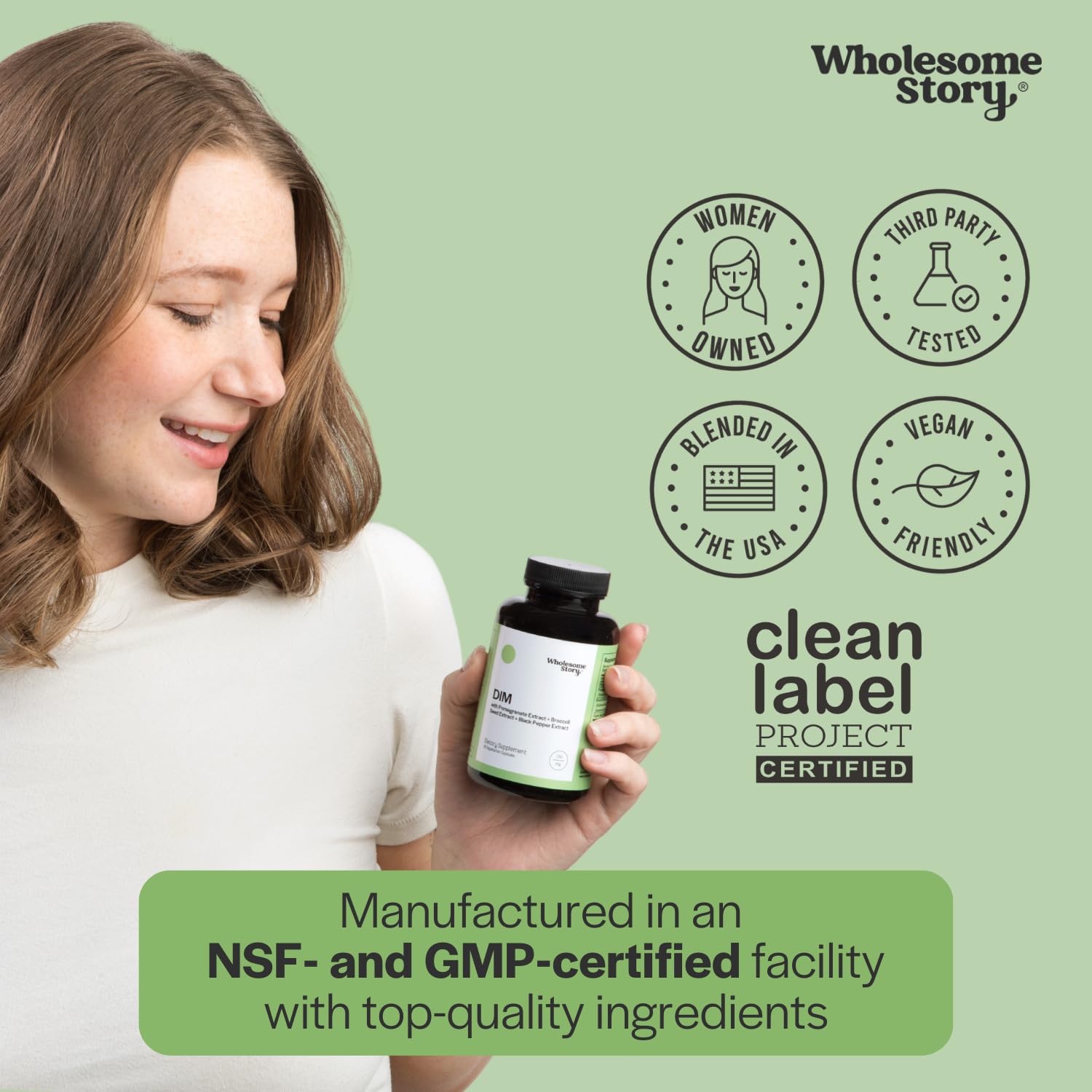 DIM Supplement Women | DIM SGS | Pomegranate, Broccoli and Black Pepper Blend | Estrogen & Hormone Balance for Women | Cell and Tissue Health | 60-Day Supply | Clean Label Project Certified - TrustMedUSA