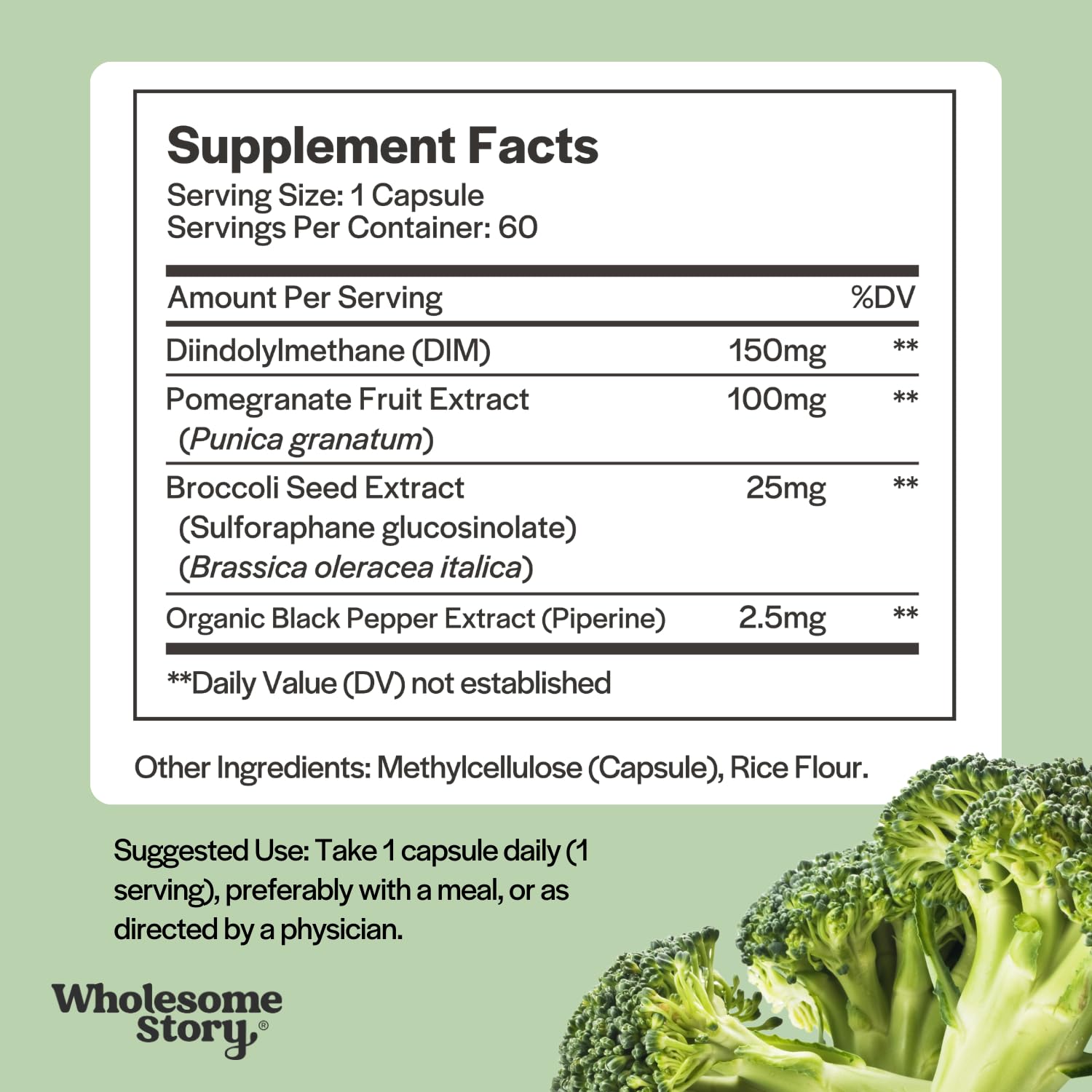 DIM Supplement Women | DIM SGS | Pomegranate, Broccoli and Black Pepper Blend | Estrogen & Hormone Balance for Women | Cell and Tissue Health | 60-Day Supply | Clean Label Project Certified - TrustMedUSA