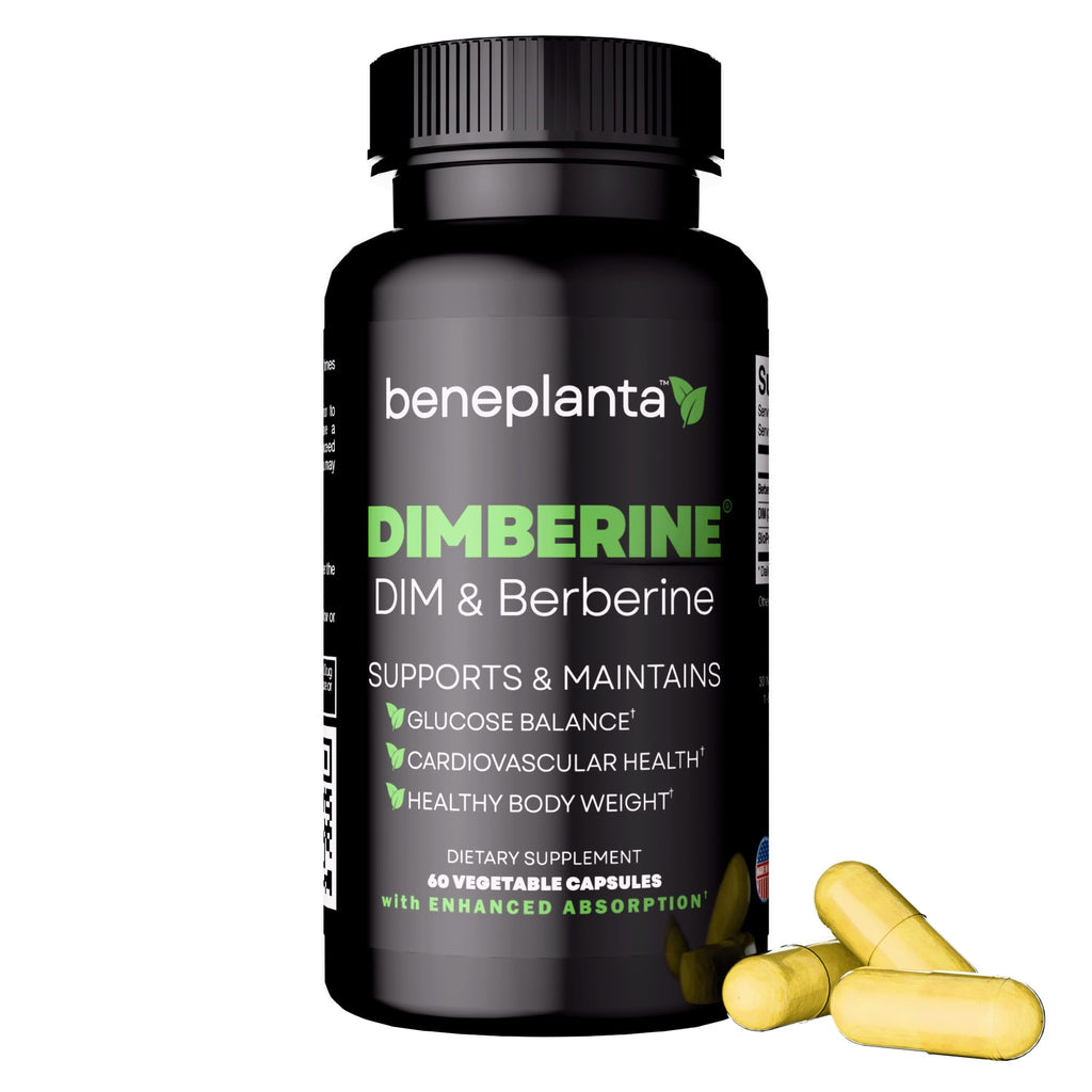 Dimberine - DIM & Berberine, High Purity Enhanced Absorption Formula - 60 Capsules - TrustMedUSA
