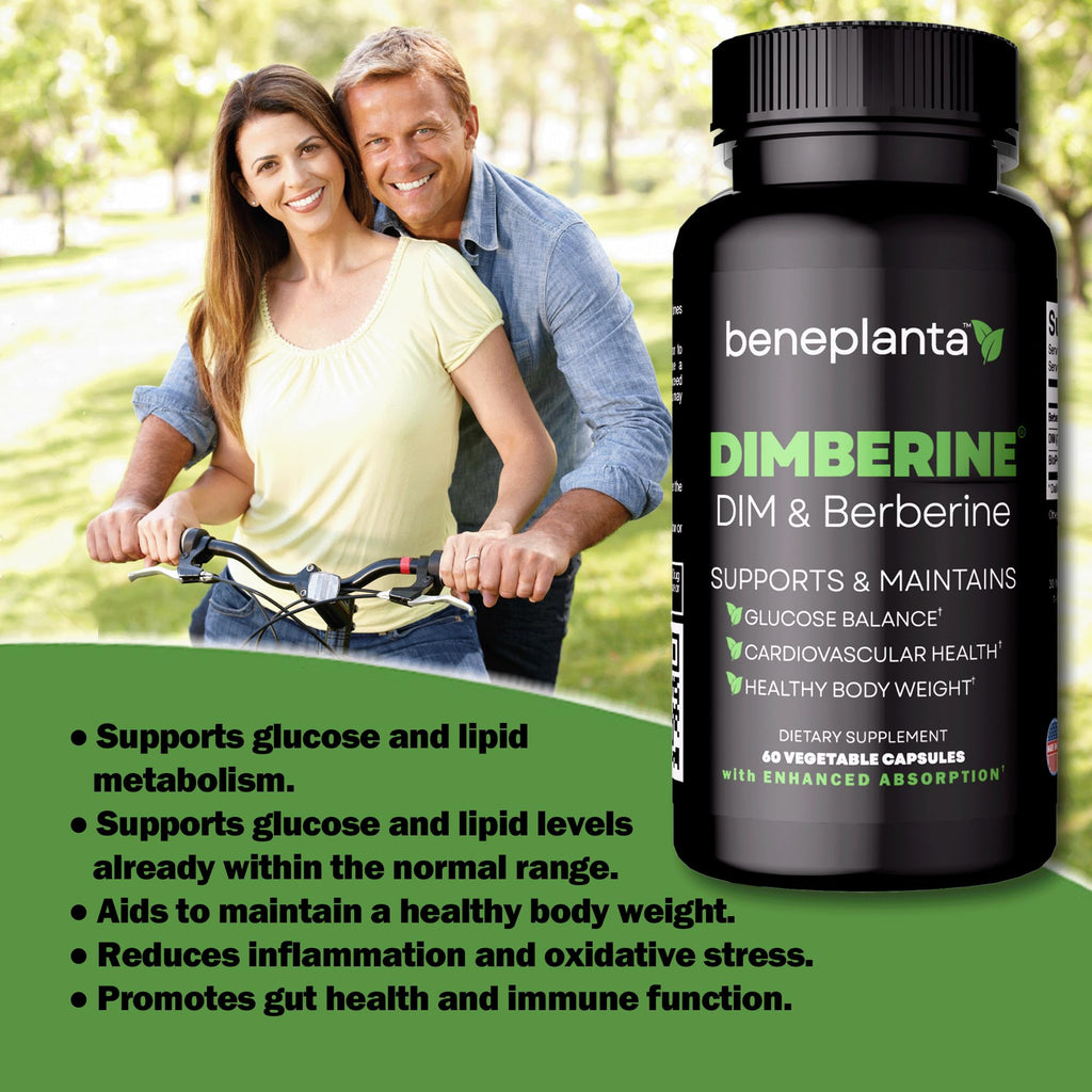 Dimberine - DIM & Berberine, High Purity Enhanced Absorption Formula - 60 Capsules - TrustMedUSA