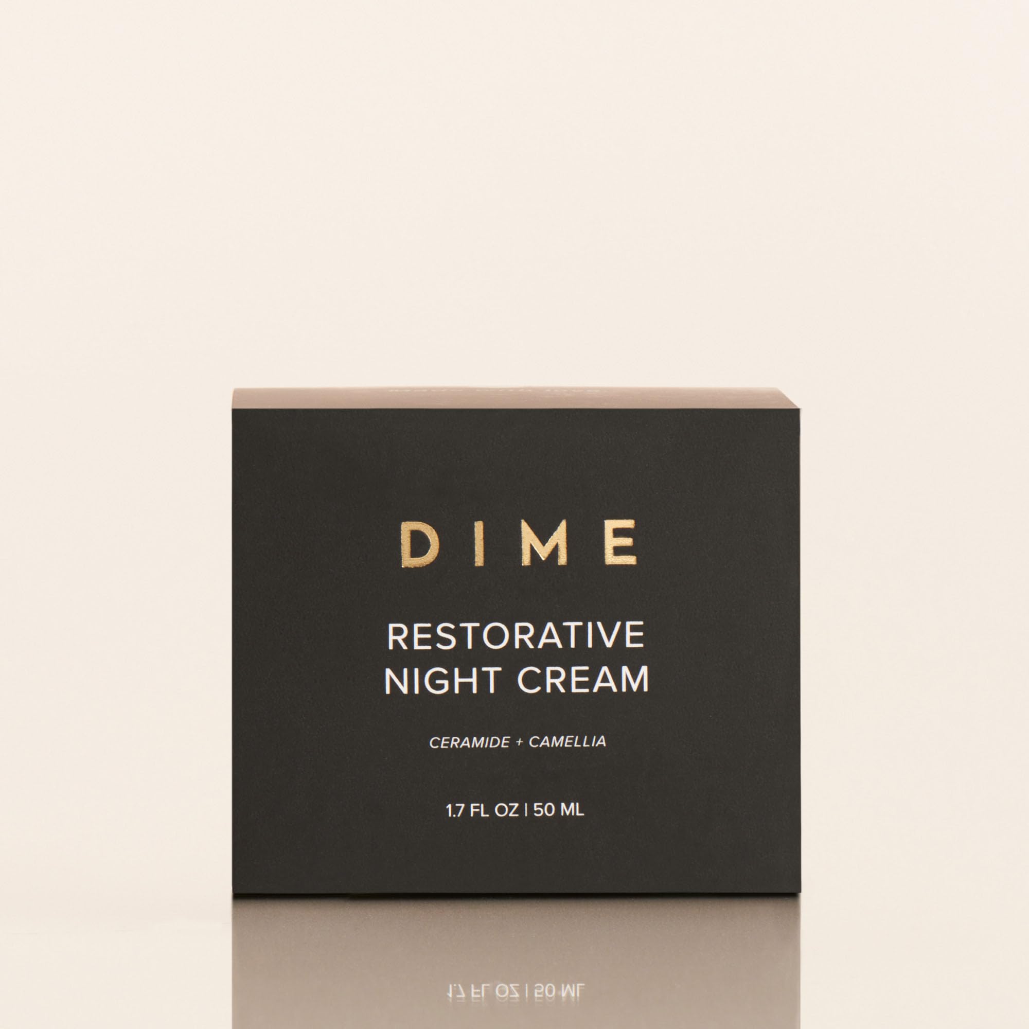 DIME Beauty Restorative Night Cream, Facial Moisturizer with Ceramides and Sea Buckthorn, 1.7 oz / 50 ml in Pump - TrustMedUSA