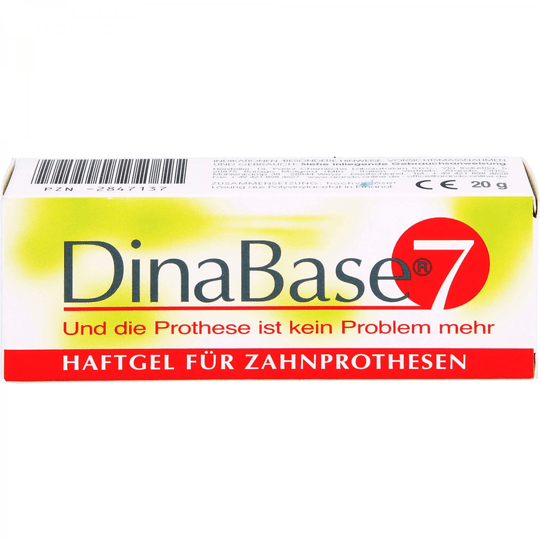 DINABASE 7 adhesive gel for dentures 20g - Maple Wellness Supplements