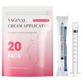 Disposable Vaginal Suppository Applicator for Women – 8ml Lube Injector Syringes with Smooth Tip, Fits Most Creams Gels Pills Tablet Suppositories, Sterilized Individually Wrapped, Pack of 20 - TrustMedUSA
