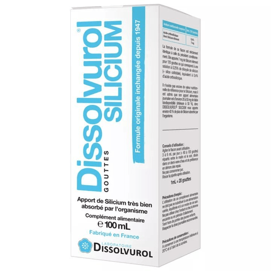 Dissolvurol Silicium Colloidal Silica Drops 100 ml - TrustMedUSA