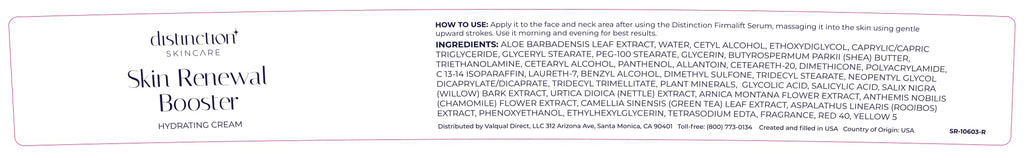 Distinction Skin Renewal Booster – Hydrating Face Moisturizer – Anti Aging Cream for Fine Lines & Wrinkles – Hydrates, Softens & Boosts Radiance – Daily Facial Cream for All Skin Types – 1 Oz - Maple Wellness Supplements