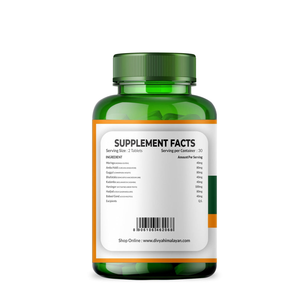 Divya Himalayan Plant-Based Joint Care Supplement, 60 Tablets, Improves Joint Flexibility, Strengthen Muscles | Supports Mobility for Men Women Old Age - 60 Joint Support Tablet - TrustMedUSA