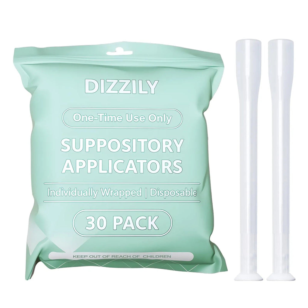 Dizzily 30 Pack Disposable Vaginal Suppository Applicators for Women, Individually Wrapped, Hygienic - Fits Most Boric Acid Suppositories, Pills, Tablet, Cap-sules and Feminine Care Applicator - TrustMedUSA