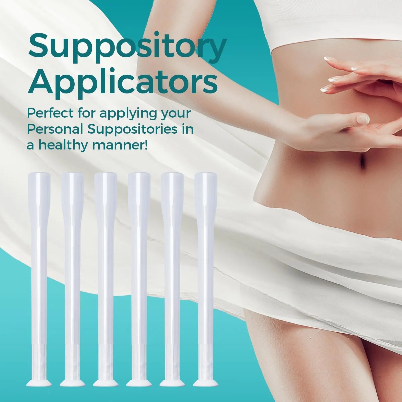 Dizzily 30 Pack Disposable Vaginal Suppository Applicators for Women, Individually Wrapped, Hygienic - Fits Most Boric Acid Suppositories, Pills, Tablet, Cap-sules and Feminine Care Applicator - TrustMedUSA