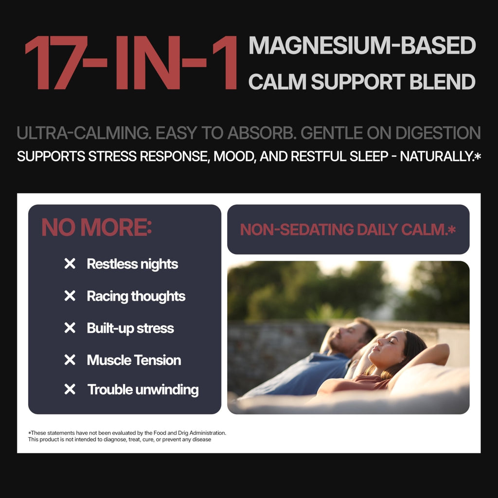 DLNIA Magnesium Glycinate Stress & Cortisol Support Gummies | Calm Focus by Day, Deep Sleep by Night | 17-in-1 with KSM-66® Ashwagandha, L-Theanine & Lion’s Mane - TrustMedUSA