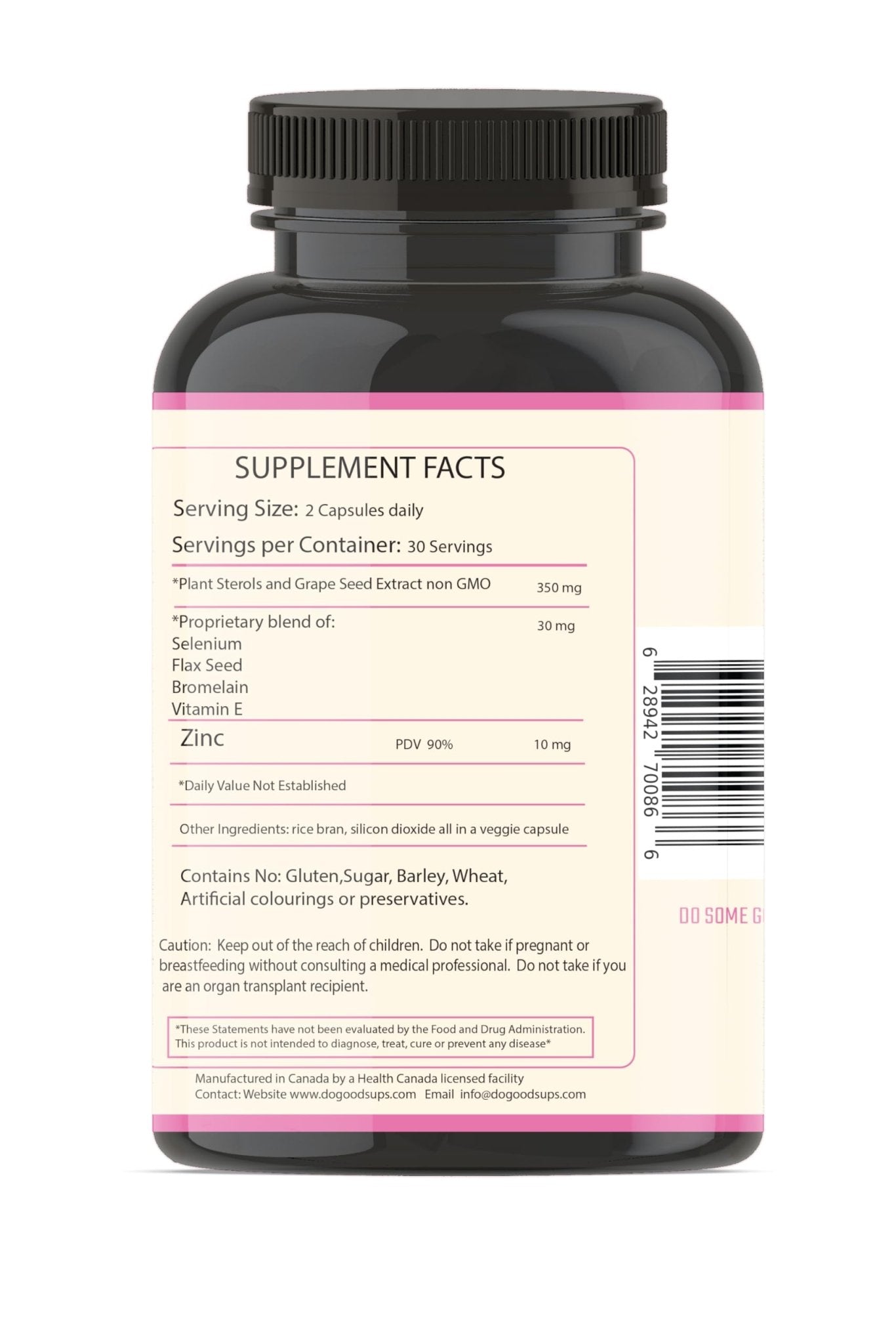 Do Good Sups The Looker 60 Caps- Skin Hair and Nails Vitamins - Natural Collagen Production - Reduces Hair Thinning - Skin Elasticity - Skin Moisture - Plant Sterols Bromelain Zinc Vitamin E Selenium - TrustMedUSA